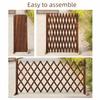 Rozciągliwe Drewniane Ogrodzenie Trwałe/bezwonne Rozszerzone Ogrodzenie Kratowe Dekoracja Ogrodu