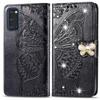 Bling Butterfly Leather Flip Cover For Samsung Galaxy S25 Ultra S24 Plus S23 FE A55 A35 A36 A56 A26 A06 A16 Wallet Glitter Case