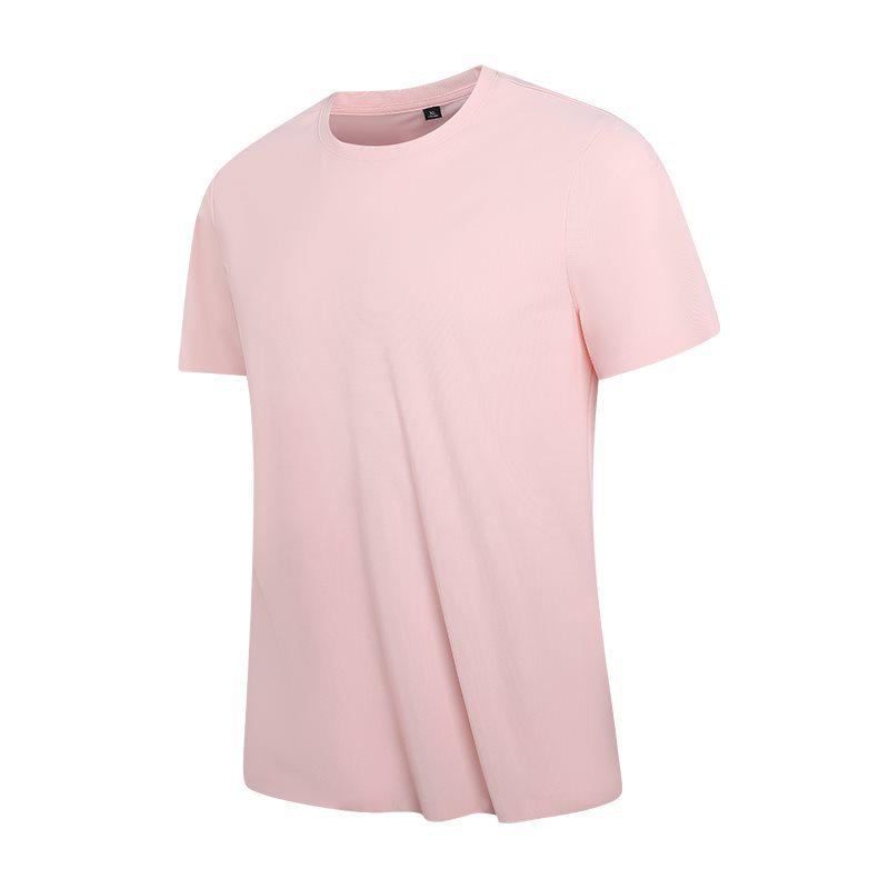 Men's Summer Ice Silk Quick-Drying Breathable Seamless Round Neck T-Shirt