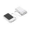 KC Solar Power Bank, 20000mAh, Compact, with 4 Built-in Cables - Ideal Gift for Mobile Charging