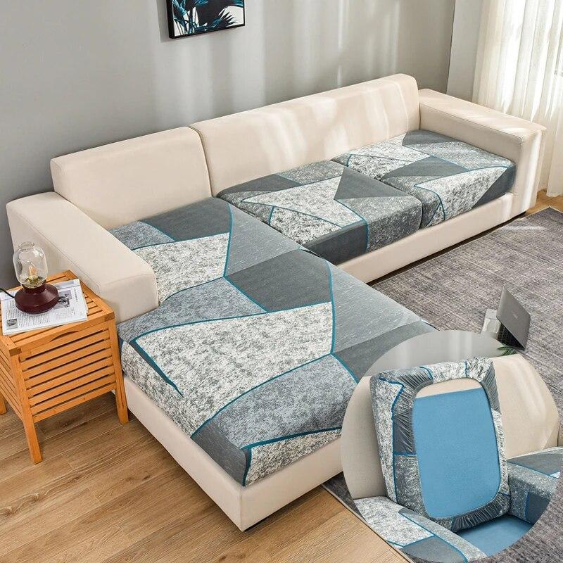 1 Stück Stretch Couchkissenbezüge Sofasitzkissenbezüge Rutschfester Möbelschutz Ersatz für Einzelkissen