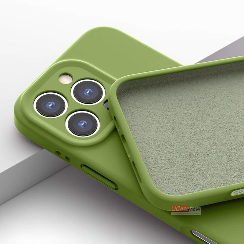 Funda magnética de silicona líquida para iPhone 14 15 11 12 13 16 Pro Max Plus, suave, a prueba de golpes, con carga inalámbrica y cubierta protectora.