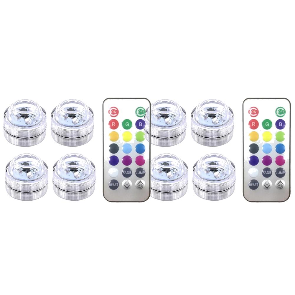 Wireless Adhesive Car Roof Foot Atmosphere Light Colorful LED Car Interior Ambient Light Auto Atmosphere Lamp Remote Control Kit