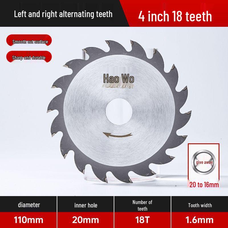 Anti-Nail Carbide Woodworking Saw Blade, Aluminum Cutting, 4-7 Inch for Handheld Angle Grinders