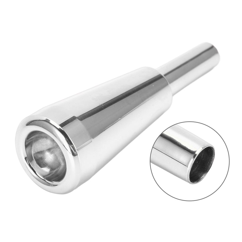 Trumpet Mouthpiece 3C Metal Material Long Lasting Luster Thicker Heavier Replaceable Mouthpiece Instrument Part
