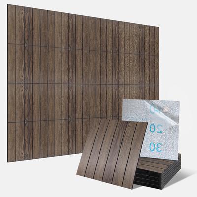 5/10 Adet Kendinden Yapışkanlı Su Geçirmez 3D Duvar Panelleri Tuğla Duvar Kağıdı Banyo Şömine Dekoratif Duvar Çıkartmaları için Retro Çıkartma
