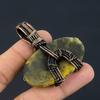 Bumblebee Jasper Pendant, 999 Copper Wire Wrapped Gemstone Jewelry, Handmade Pendant, For Mother Day