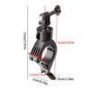 Aluminum Bike Handlebar Clamp for Sports Cameras with Double Swiveling Joints Lightweight