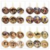 12pcs Wood Pendant Christmas Tree Ornament Set Hanging Decoration with Detailed Craftsmanship Religious Accessories
