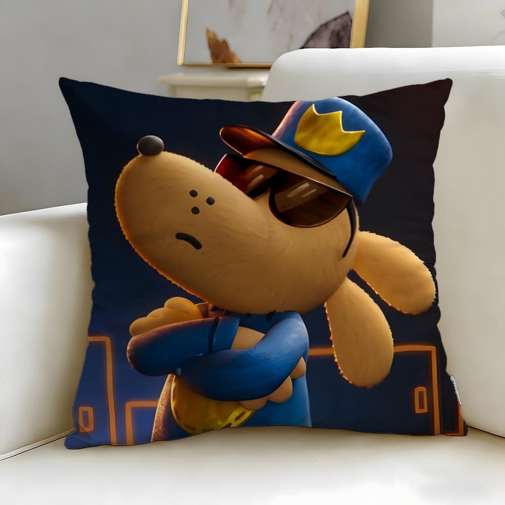 Popularna poszewka na poduszkę z kreskówki Dogman – Miękka i łatwa do prania – Uniwersalna do sofy, łóżka, podróży i biura