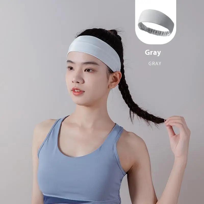 Sports Headband Running Headwear Elasticity Sweat Absorption Headdress Quick-Drying Gym Breathable Sweatbands For Men Women