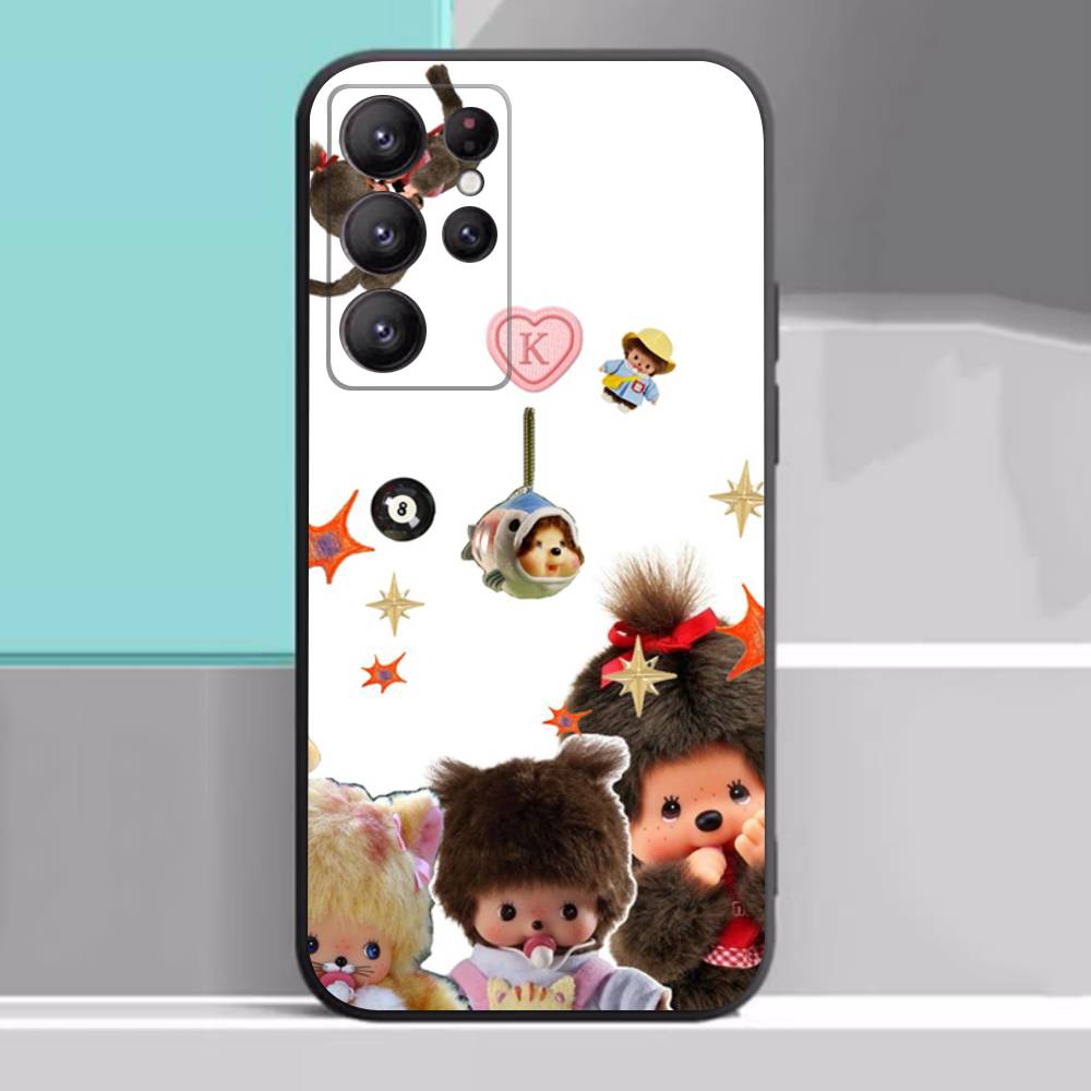 Cute M-monch-hichis Case For Samsung Galaxy Case S25 S23 S22 S21 S30 S20 S10 Ultra Plus FE TPU Soft Cover