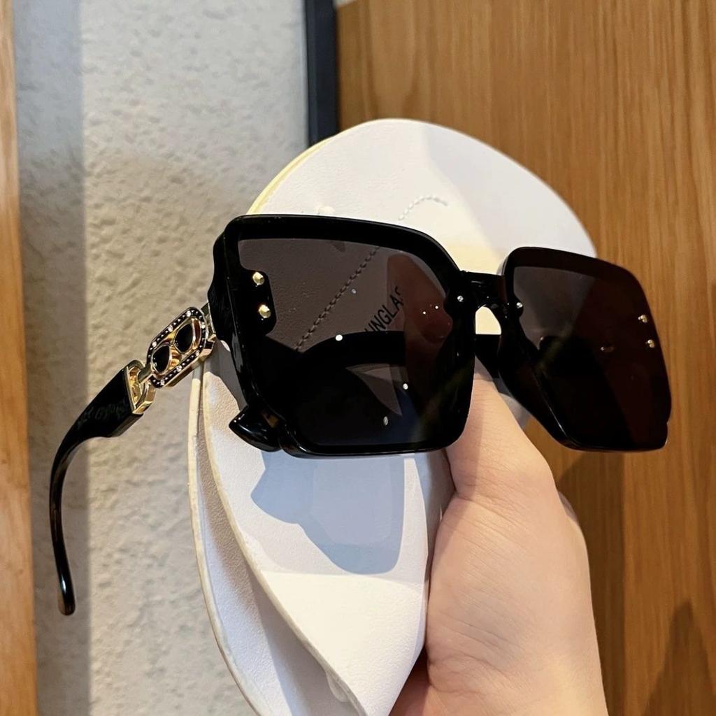 European and American Style Oversized Sunglasses for Women, High-end and Stylish Sun Protection Glasses