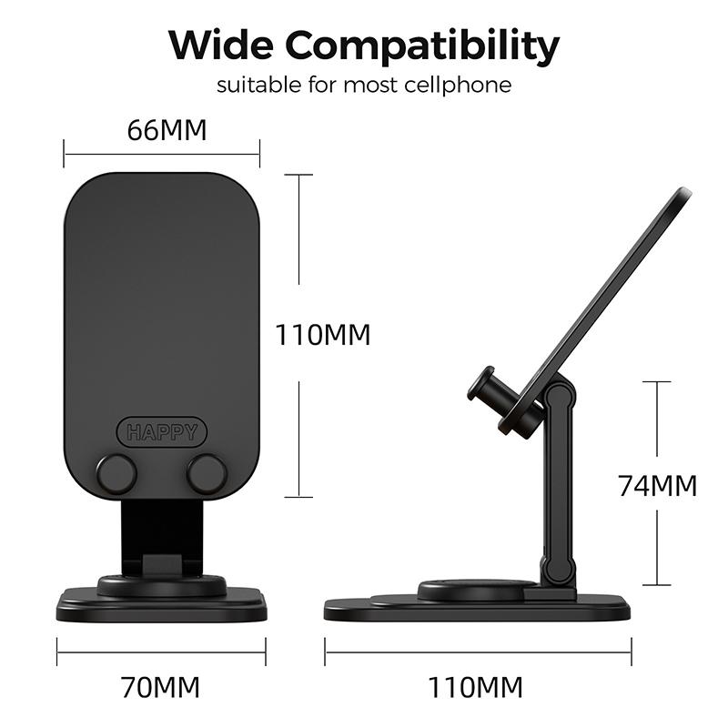 Foldable 360 Degree Rotation Desktop Mini Phone Holder Height Adjustable Cellphone Tablet Stand Bracket Support For Iphone