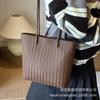 Large-capacity Bag Women's Summer Versatile 2025 New Casual Simple Shoulder Bag Texture Commuter Tote Bag