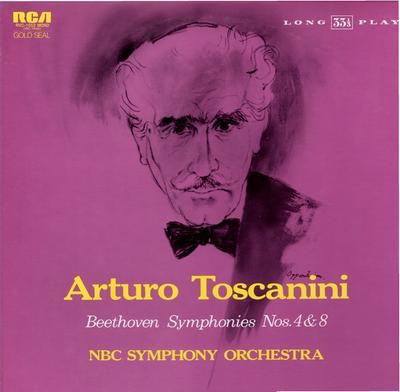 LP Record BEETHOVEN ARTURO TOSCANINI NBC SY Symphonies Nos. 4 And 8 RVC1552 RCA GOLD SEAL Japan Classical Used
