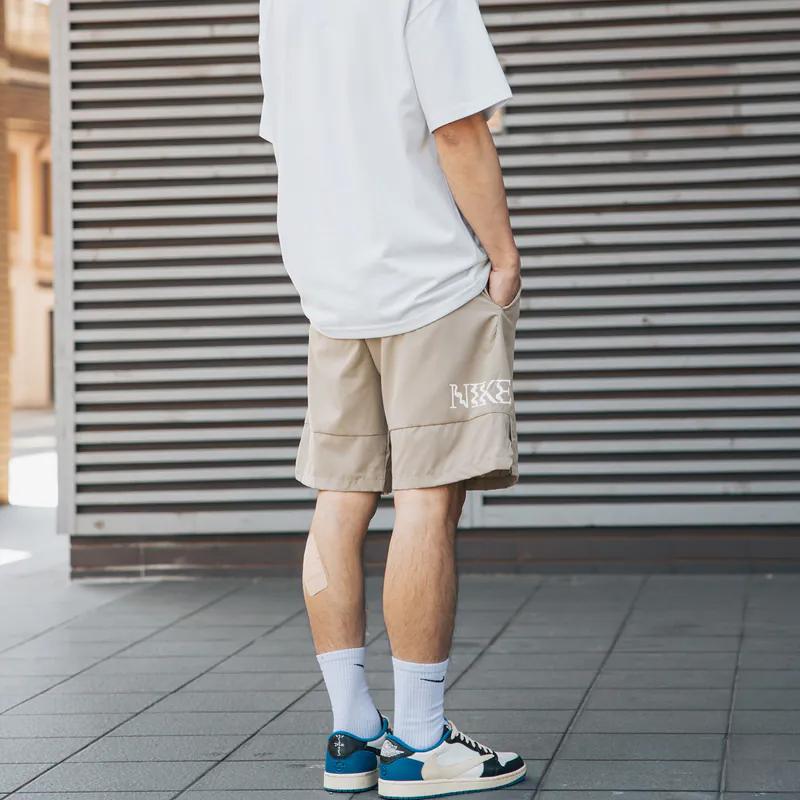 Nike Lightweight Comfortable Loose Breathable Casual Shorts Men Shorts Khaki FQ6997