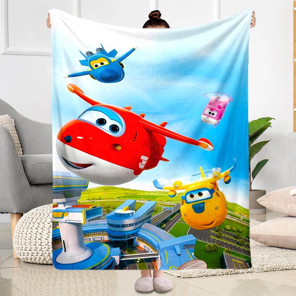 Train Adventure: Titipo's Journey Blanket Soft & Cozy Suitable for Bed Seaside Sofa for All Occasions Stylish Decor