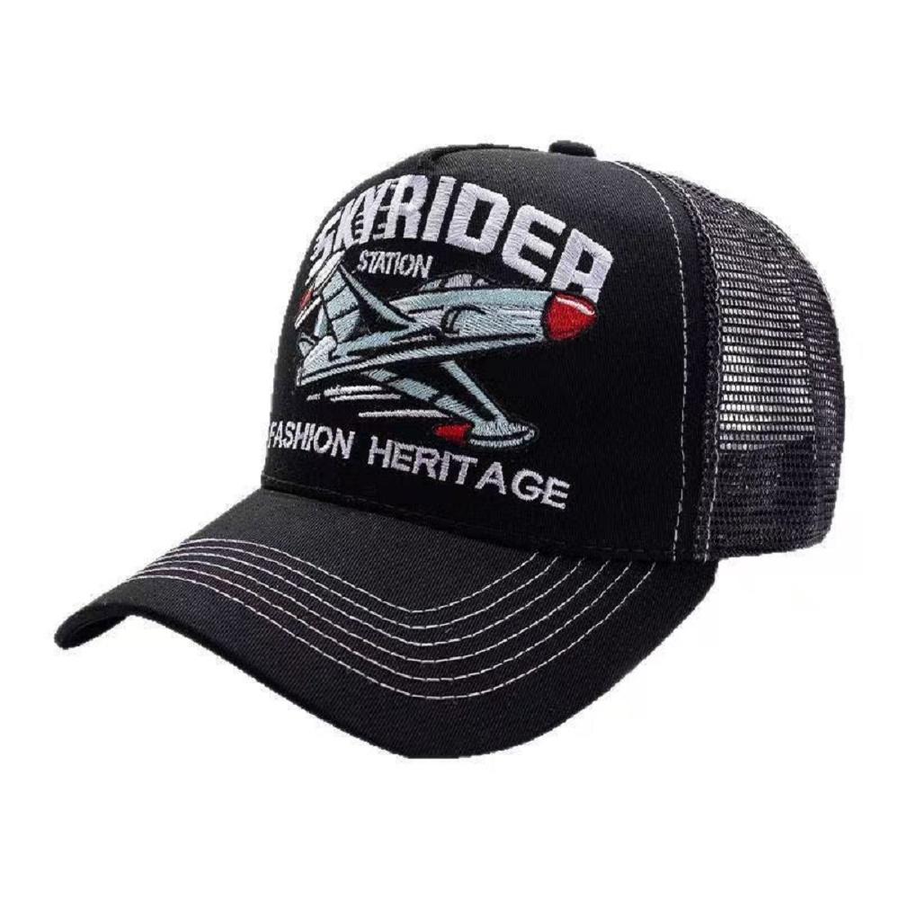 

2025 Creative New Webhat SKYRIDER Airplane Street Dance Skateboarding Hip Hop Hat Truck Hat Outdoor Sports Sunshade Baseball Hat