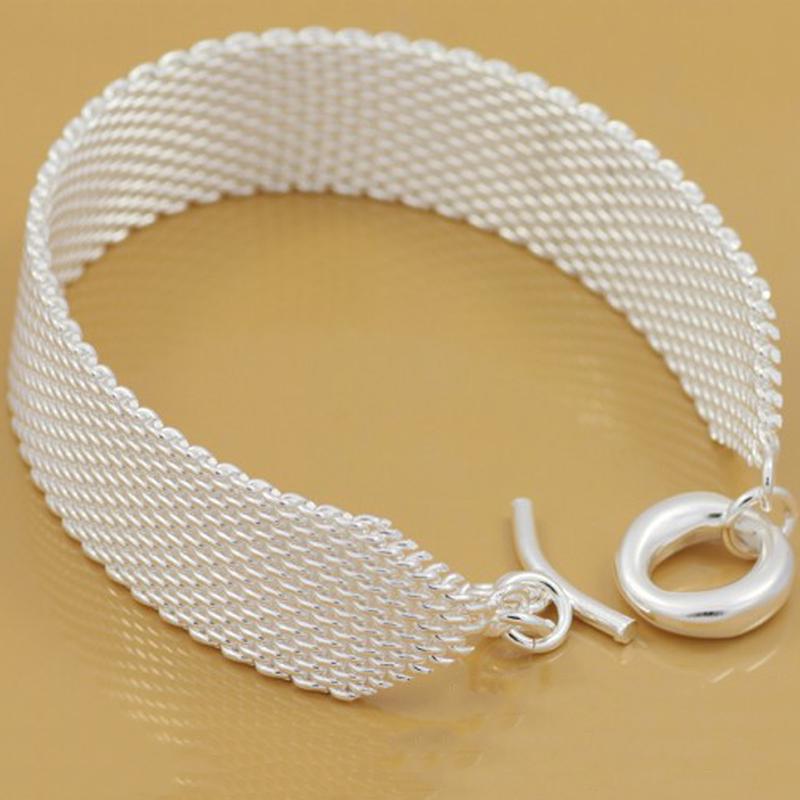 Jewelry Arrivals New Sterling Silver Wide Classic Menwomens Bracelet Bangle