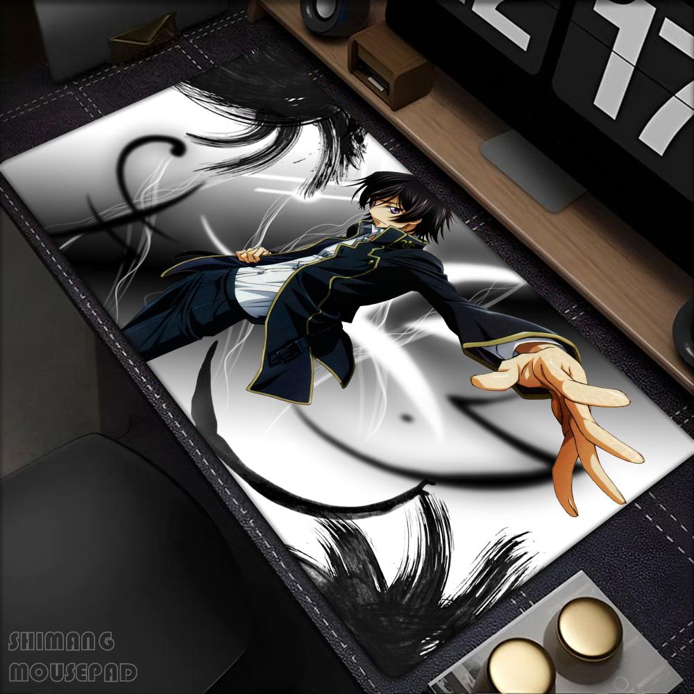 Code Geass Mousepad XXL Pad Ufficio a Casa Tappetino Mouse Grande Impermeabile Pelle PU Tappetino Scrivania Mousepad Computer Tast