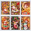 Christmas Stars Snowman Gift Box Santa Claus Glass Doors and Windows Decoration Beautification Wall Sticker