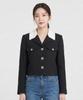 Ecoledeparis Contrast Collar Crop Jacket_Rb34Wjcm35Z