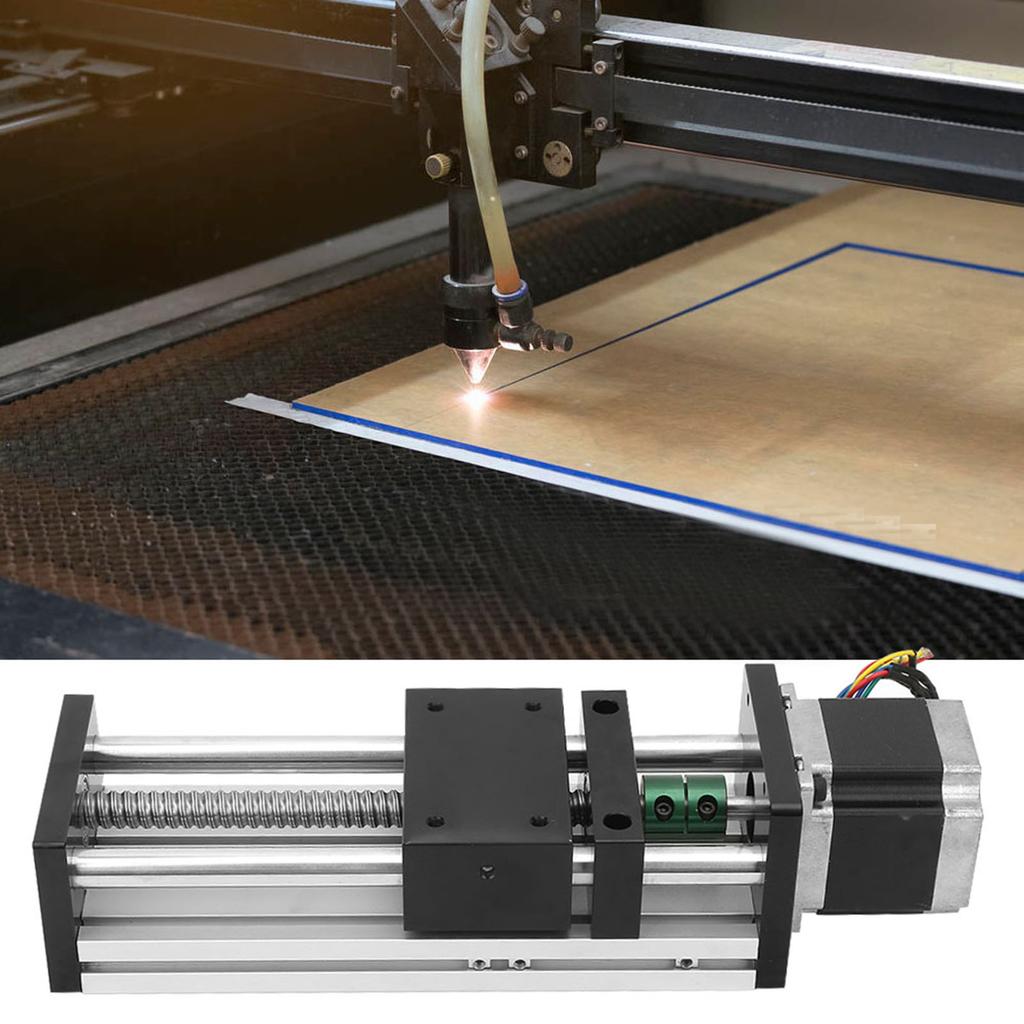 Double Shaft Screw Linear Rail with 57 Motor(Effective Stroke 200mm 1204 Screw Rod)
