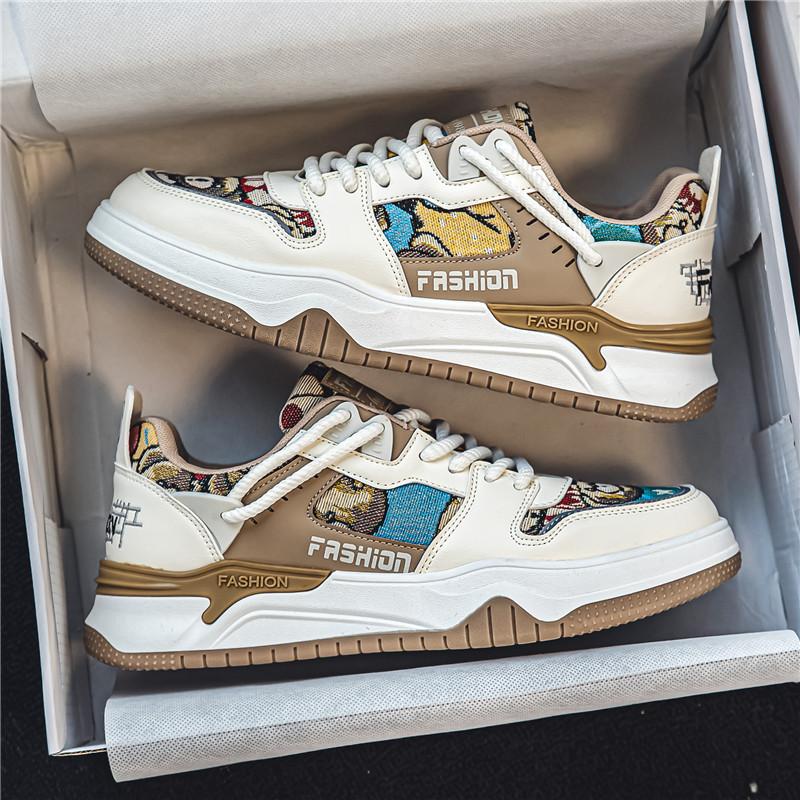 Fashion New Classic Men's Sneakers Fashion Versatile Cartoon Casual Board Shoes for Youth Outdoor Lightweight Sports Running Shoes