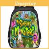 Durable Nylon My Singing Monsters Backpack With Vibrant Prints For School Kids