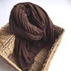 Silk Scarf Women'S Mulberry Silk Solid Color Versatile Summer Scarf Thin Sunscreen Outer Shawl Yarn Brown