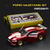 1/42 Ford Mustang GT 2018 Montage-Modifikationsserie Legierung Diecast Automodell Trendige Heimdekoration Miniaturen Geburtstag