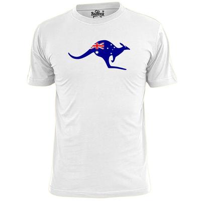 T-shirt da uomo con bandiera del canguro australiano Aussie