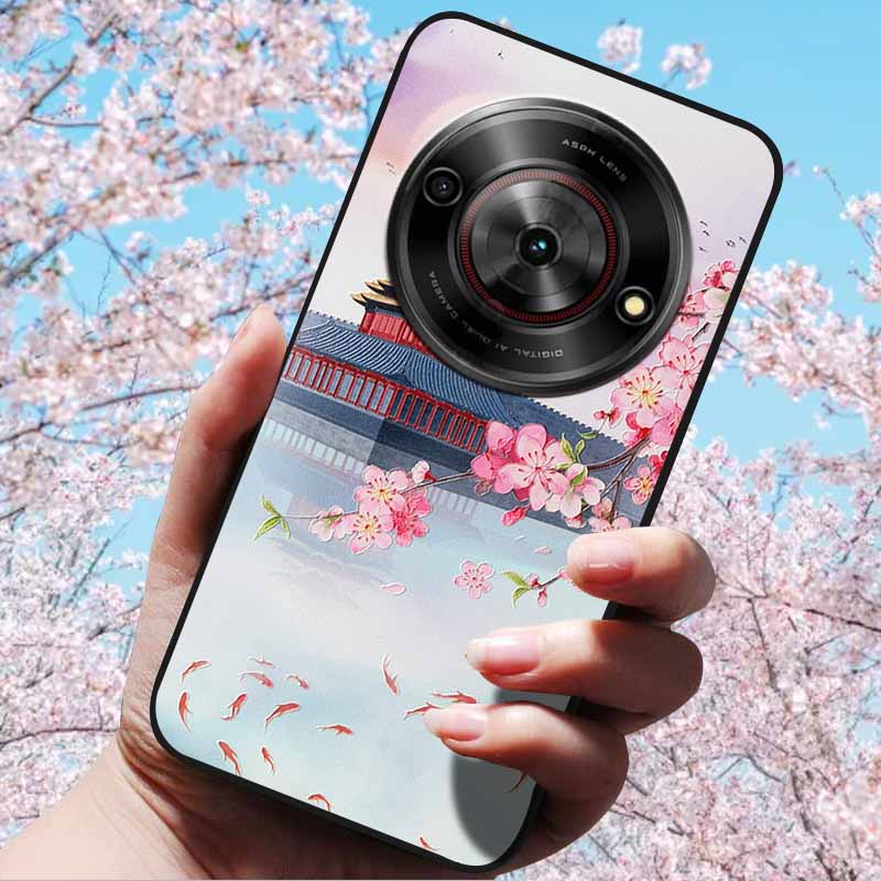 For ZTE Blade A75 5G 6.6" Cases 3D Relief Flower Soft Silicone Luxury Cover for ZTE Blade A75 5G 3D Phone Cases ZTE Blade Z2357N