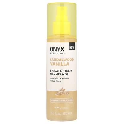 Onyx Professional, Hydrating Body Shimmer Mist, Sandalwood & Warm Vanilla, 6.5 Fl Oz (200 Ml)