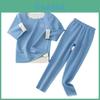 Kids Winter Pajama Set With Soft Polyester Fabric For Boys And Girls Age 3 To 8