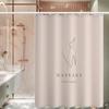 Badezimmer verdickter wasserdichter Vorhang, schimmelfester Duschvorhang, Duschtrennwand-Vorhang, Duschvorhang, Badezimmer-Vorhang, kostenlose Perforation