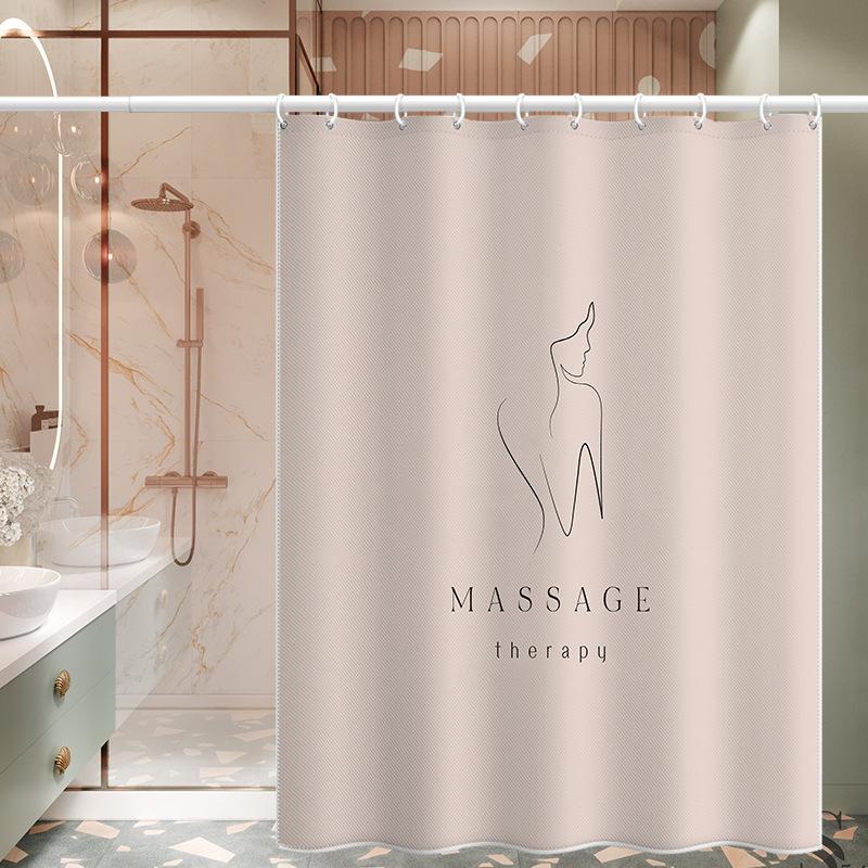 Perdea de duș îngroșată, rezistentă la apă, rezistentă la mucegai, Perdeau despărțitor de duș.