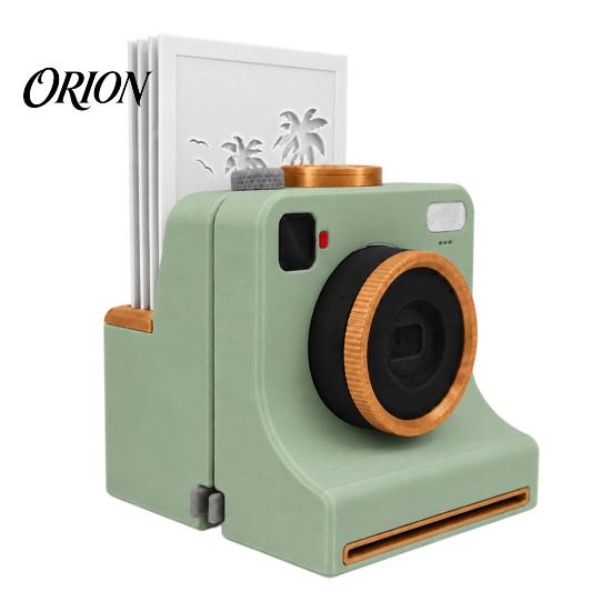 Milk Foam Pattern Maker 3D Printed Latte Art Camera, Manual Cocoa Powder Printer with 4 Coffee Gadgets for Guests Template Cards Cappuccino