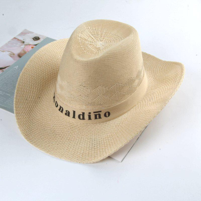 Men's Summer Straw Fedora - Sun Protection Hat for Middle-Aged and Elderly