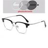 Anti Blue Rays/Photochromic Square Myopia Glasses Outdoor Shade Anti-Uv Short-Sight Prescription Eyewear 0 -0.5 -0.75 To -6.0