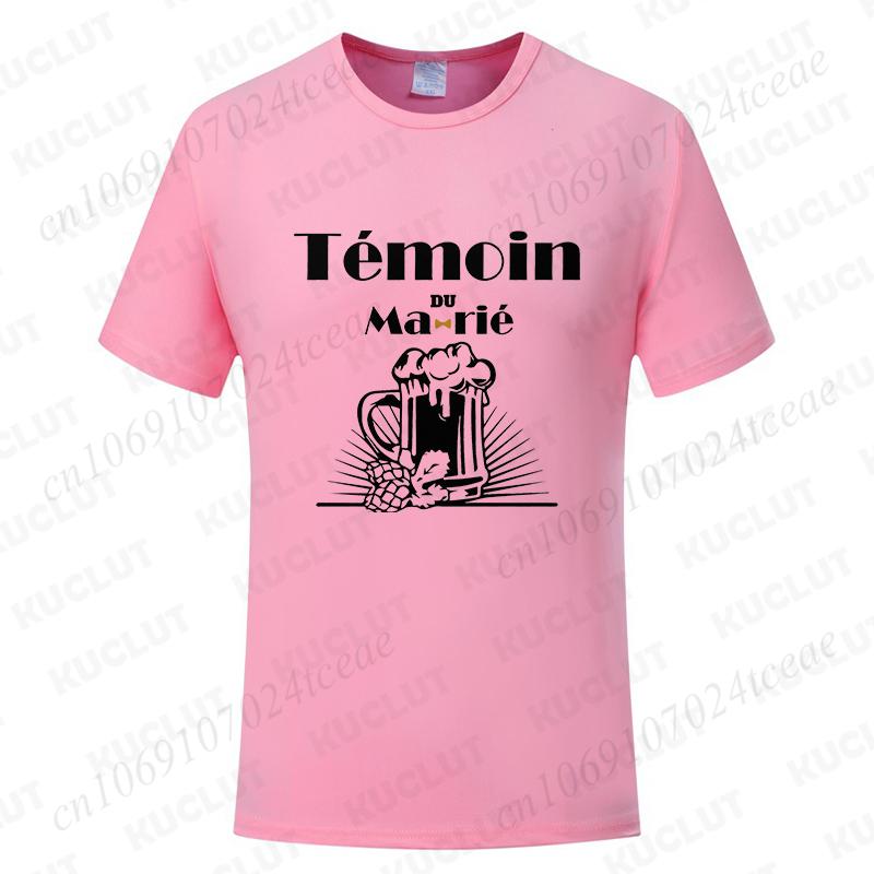Fashion Single Farewell Tops French Boyfriend Bachelor Party T-shirts Evg Future Team Groom Man Shirt Wedding Father's Day Tees