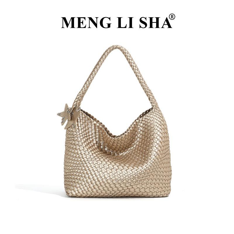 Premium sense niche woven bag commuting large capacity shoulder underarm mother tote bag fashionable simple portable women's bag