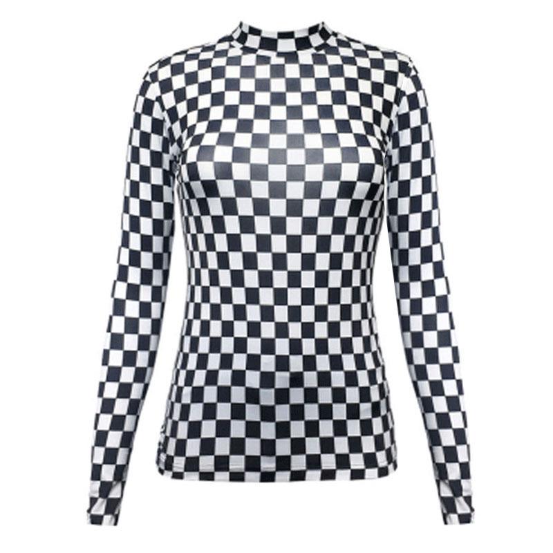 

Checkered Style Sun Protection Layering Tops - Trendy and Youthful Design XL