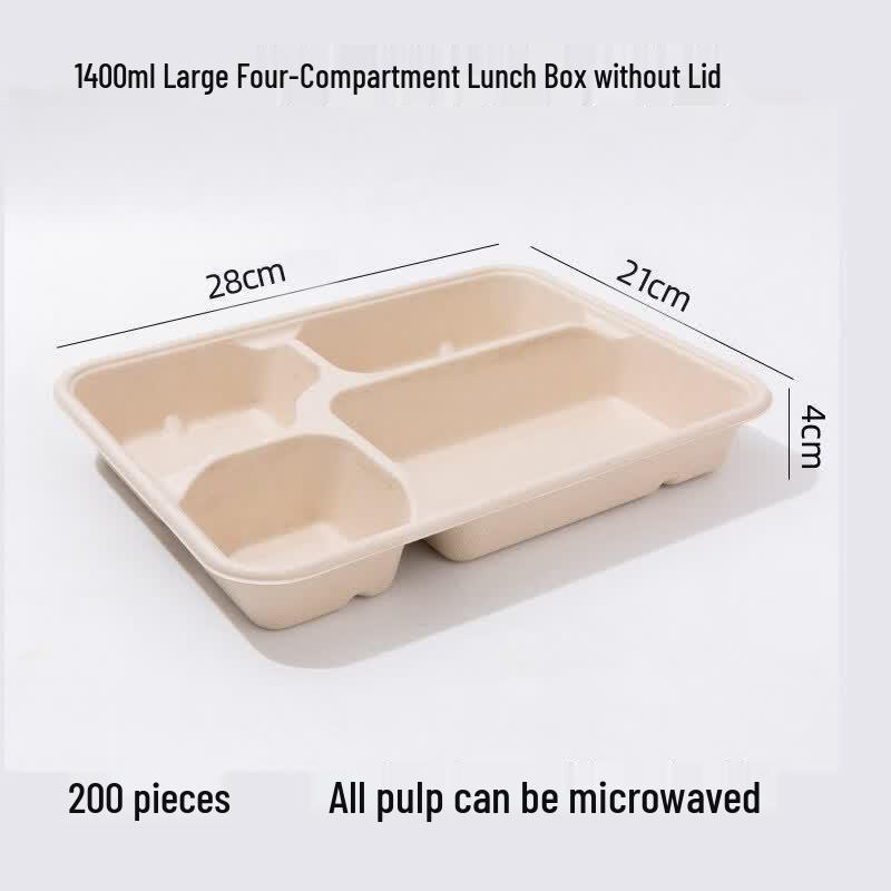 ZLIII Biodegradable Disposable Paper Lunch Boxes