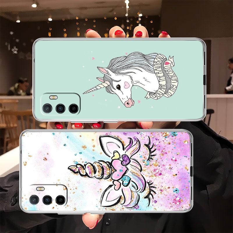 IK21 Cartoon Unicorn Phone Case for Motorola Moto G10 G20 G30 G31 G32 G34 G35 G41 G42 G50 G51 G52 G55 G60 G60S G62 G71 G72 G75