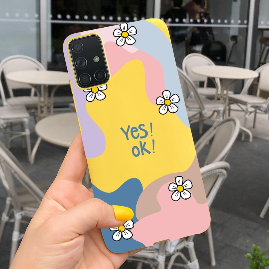 For Samsung Galaxy A31 A41 A51 A71 Case Cute Art Painted Back Cover Soft TPU Phone Case For Samsung A315 A415 A515 A715 F Bumper