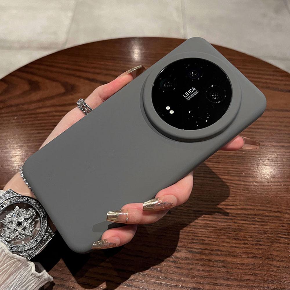 For Xiaomi 14 Ultra Case Skin-Friendly Liquid Silicone+PC Phone Cover