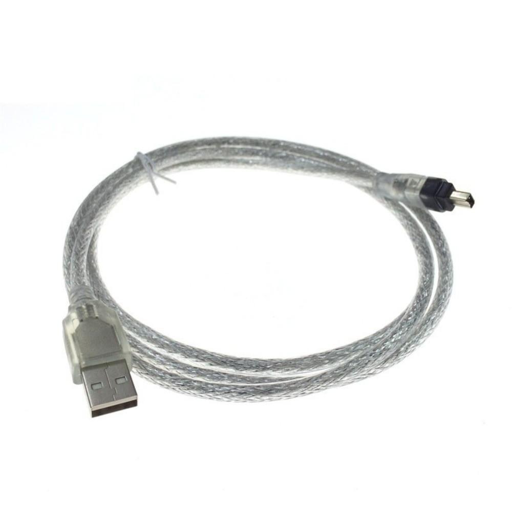 Male Connector 1394 Firewire Cable USB 6P To 4Pin ILink Adapter Cord HDV Camera