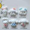 10 Pcs New Kawaii Cartoonear Dog Rabbit Game Nime Characters Resin Scrapbook Diy Jewelry Children Gift Hairpin Accessories A1